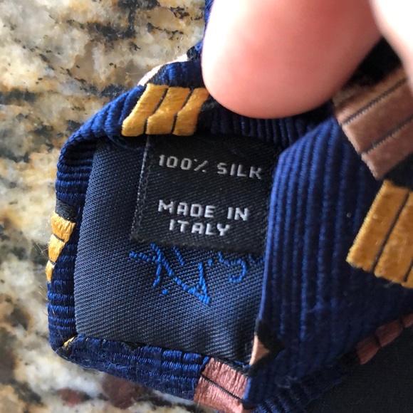 Blue Jos A Bank tie - Picture 5 of 5